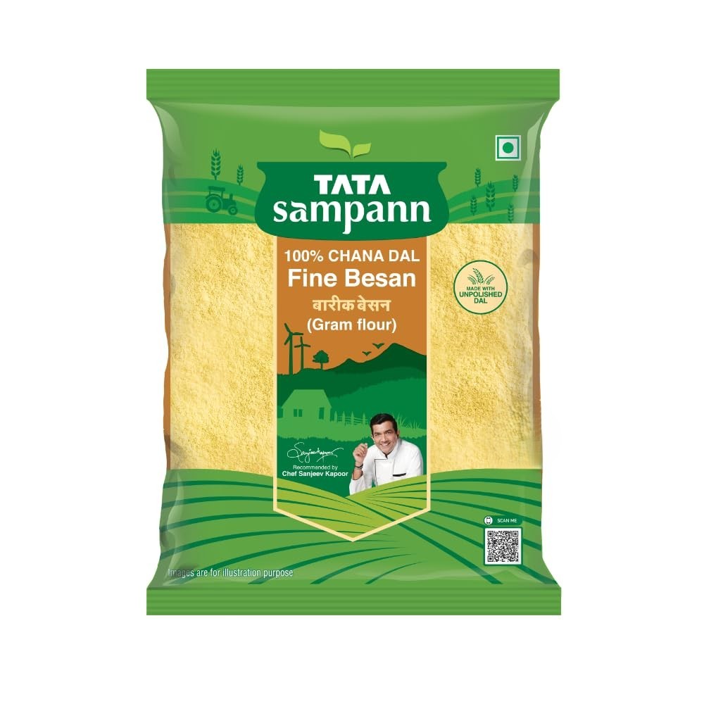 Tata Sampann 100% Chana Dal Fine Besan, Gram Flour